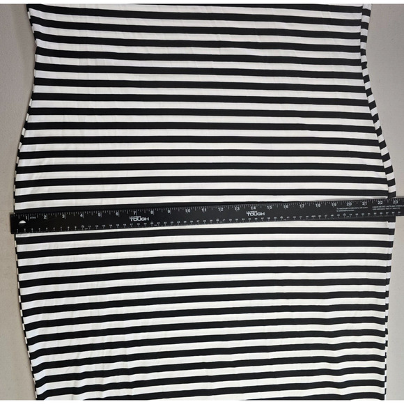 Shein Dress Women's 3XL Black White Stripe Spaghetti Straps Fit & Flare Midi - Picture 11 of 16